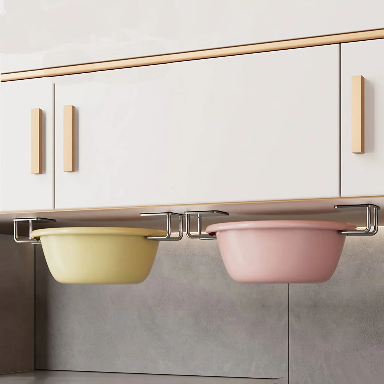 Estante de almacenamiento de cocina de 4 piezas, tabla de cortar multiusos sin perforaciones para debajo del armario, accesorios