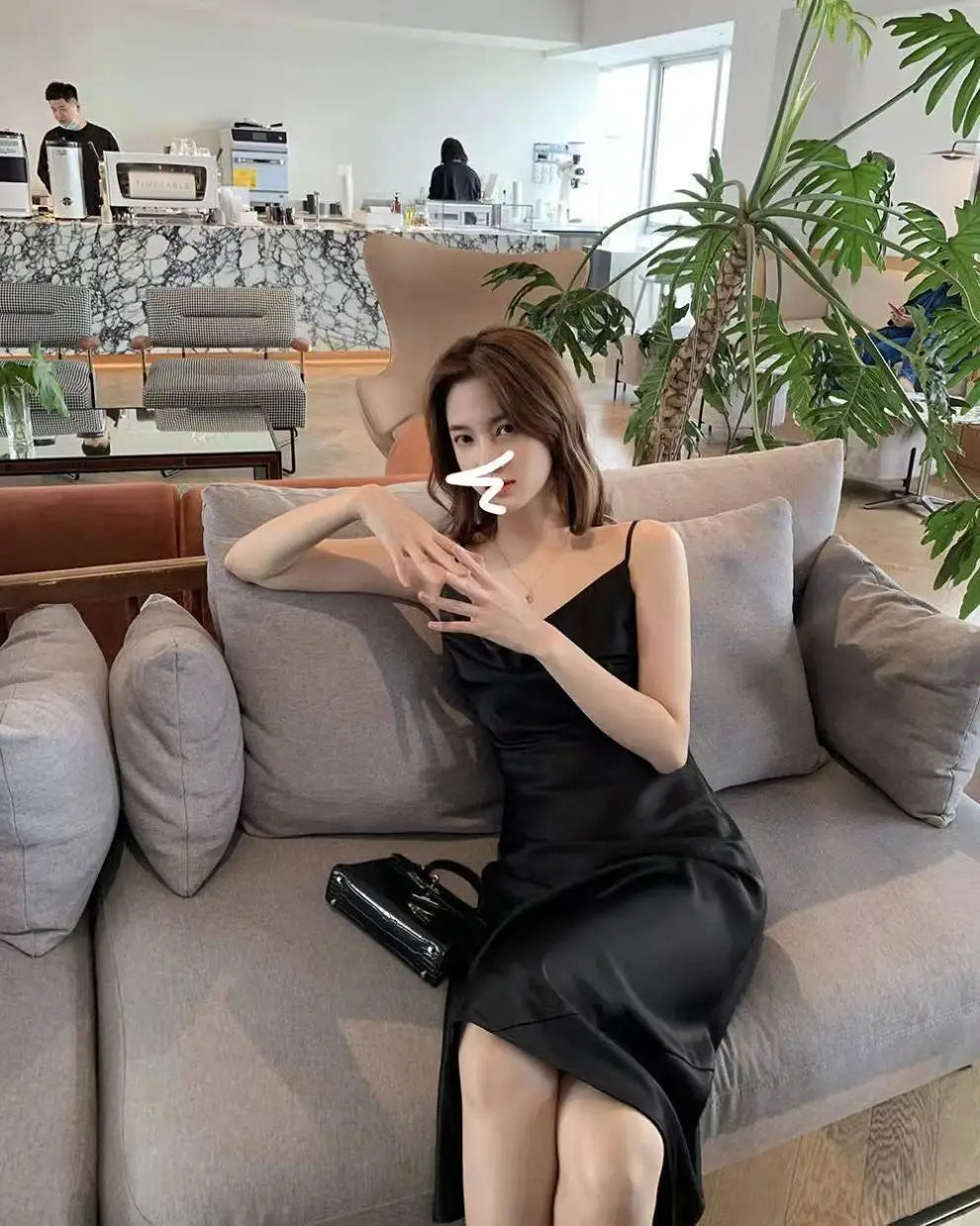 Slimming A-Line Midi Dress Women's Summer 2026 New Style Drapey Strapless Gown Gentle Wind Long Dress Polyester Solid Color