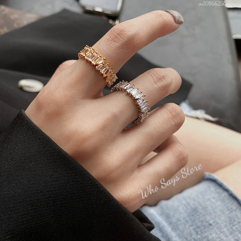 Sparkling Zircon Ring for Women