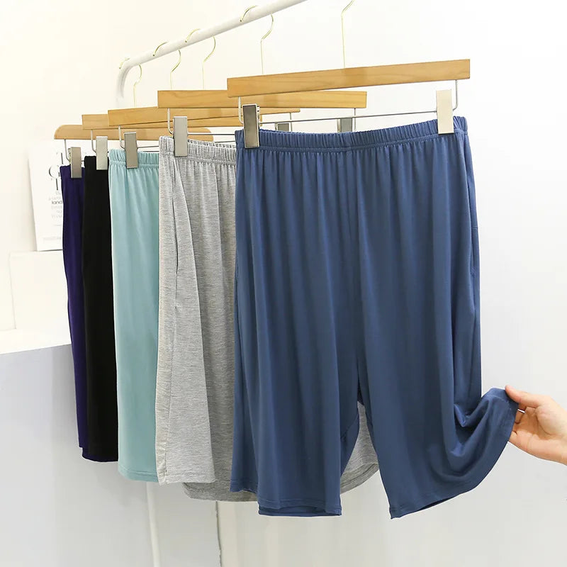 Fdfklak Women's Modal Pajama Pants - Knee Length Sleep Bottoms