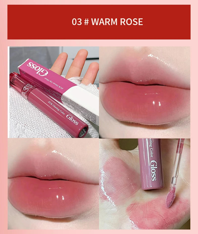 Glassy Watery Mirror Lip Gloss - Moisturizing & Glowing, for Plump Hydrated Lips, Affordable