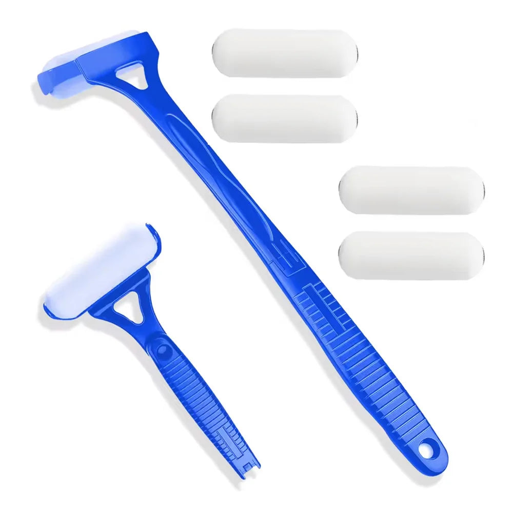 Lotion Applicator Self Sunscreen Tanning Back Applicator Stick Portable Long Handle Foldable With Two Replacement Heads