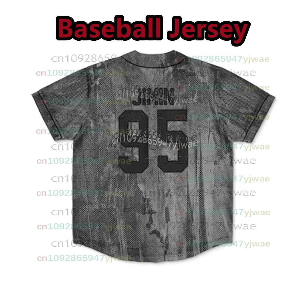 Hot Kpop Members Baseball Jersey Bangtan Comeback 2026 World Tour Army Merch Cardigan T-Shirt Men's Women's Kids Gift For Fans