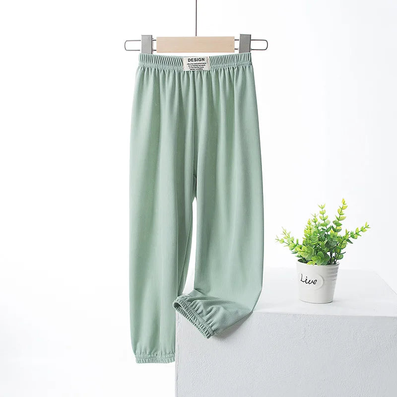 Children's Mosquito Repellent Pants Ice Silk Loose Wide Leg Casual