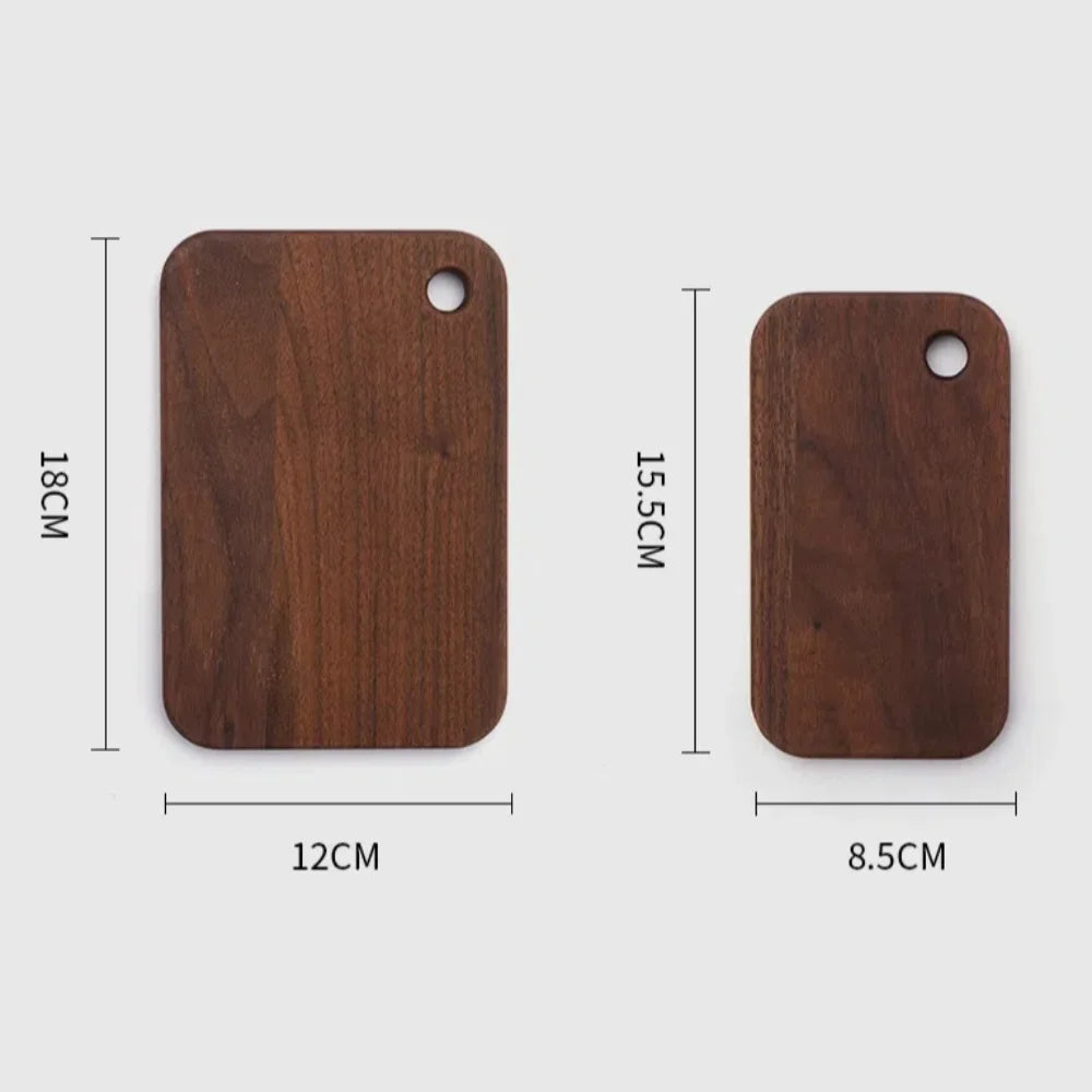Wooden Outdoor Cutting Boards Double-sided Portable Fruit Cutting Board Walnut Camping Kitchenware For 800/1000ml Lunch Box