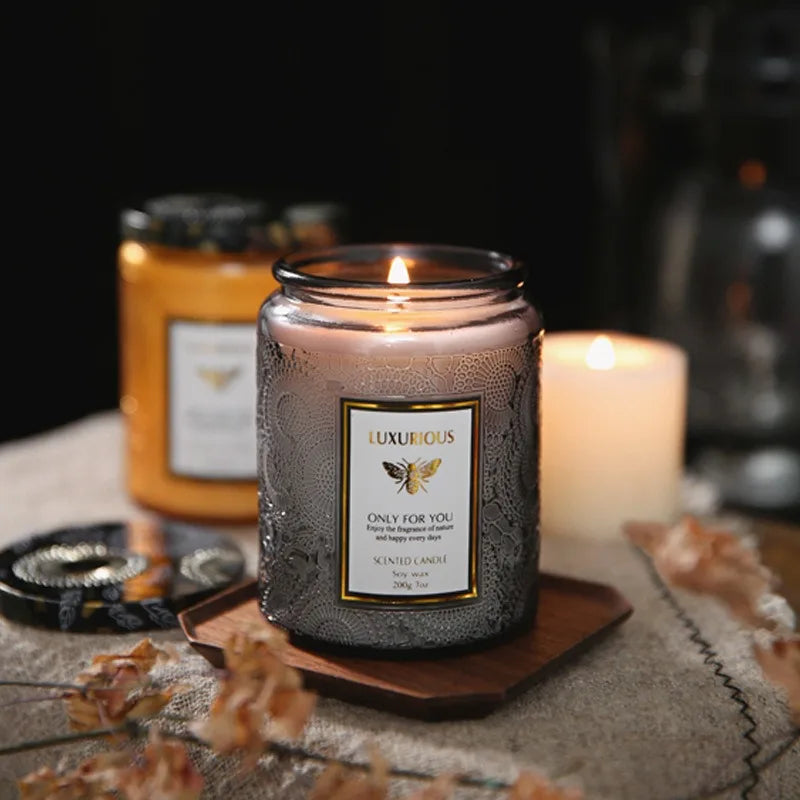 7 oz Natural Soy Scented Candle – Aromatherapy Jar Candle for Home Decor & Gifting
