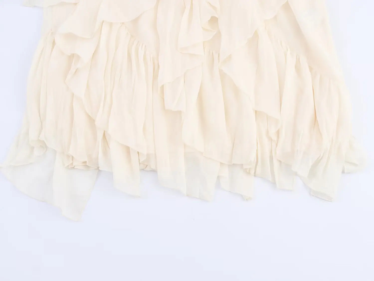Irregular Ruffles Cake Skirt Pleated Cake Womens Skirt High Waist Faldas Mujer Japan Style Eleganr Skirts Spring Summer 2025