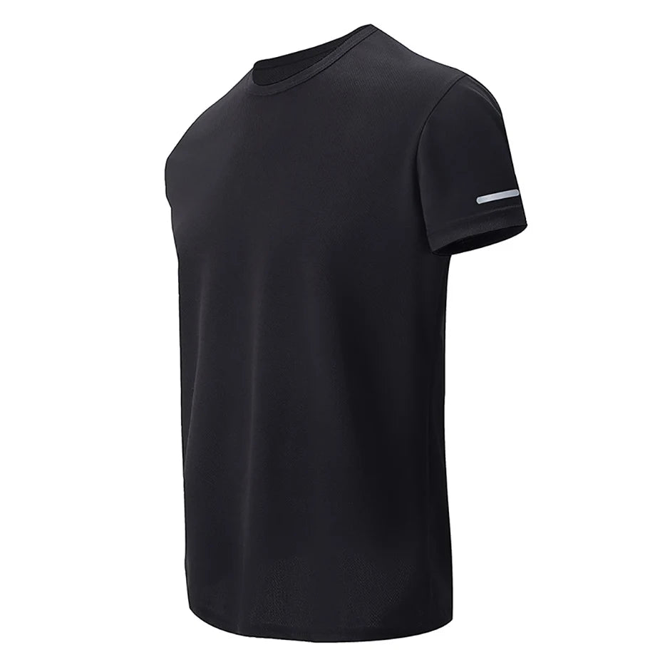 1/2 Piece Men's Four Season Short Sleeved Quick Drying Sports And Fitness Comfortable Plus Size Youth Casual Basic T-shirt