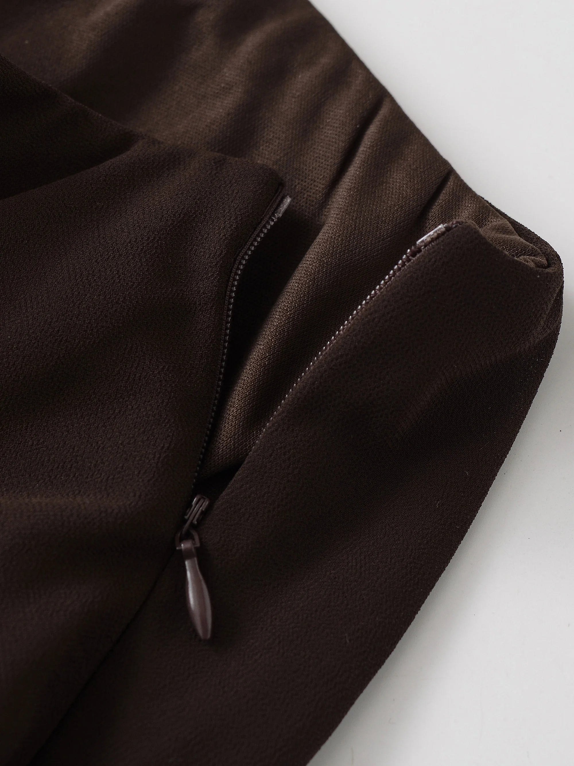 Vintage Tiered Brown Party Commute Modern High Street Long Skirt Elegant Streetwear Fashion 2026 Spring Female Skirt