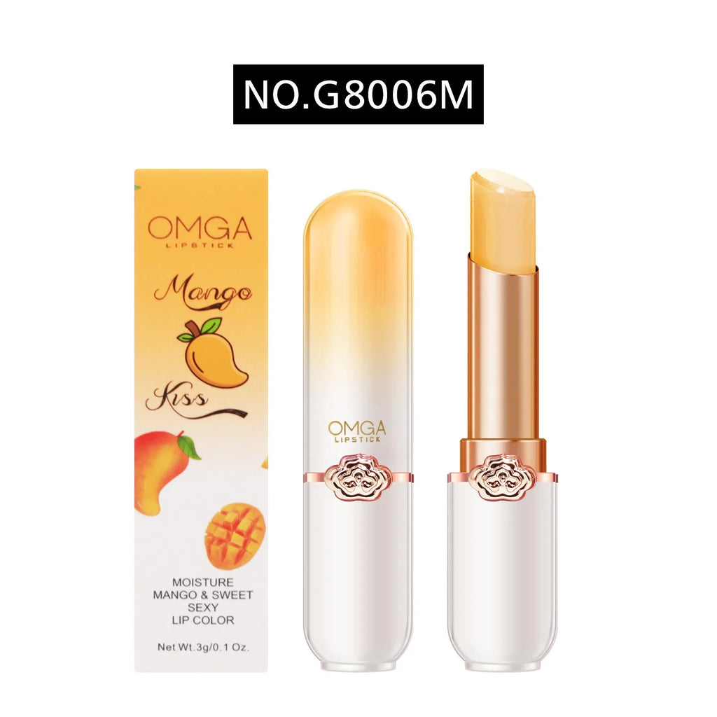 Color Changing Lipstick Moisturizing Lip Balm Nourising Long Lasting Aloe Vera Peach Gloss Natural Beeswax Lip Care Cosmetics