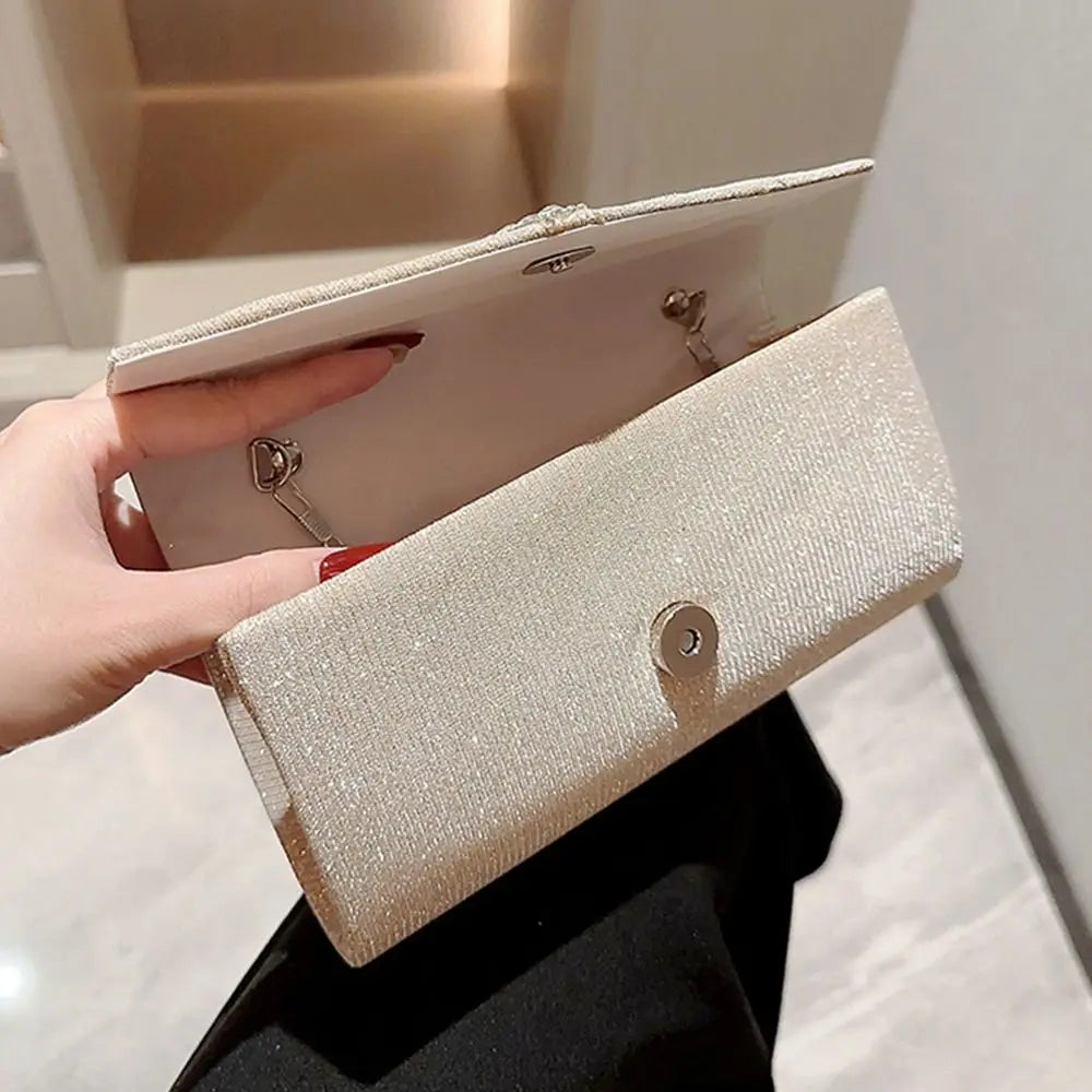 Luxury Glitter Evening Bags Chain Banquet Handbags Sequins Clutches Women Ladies