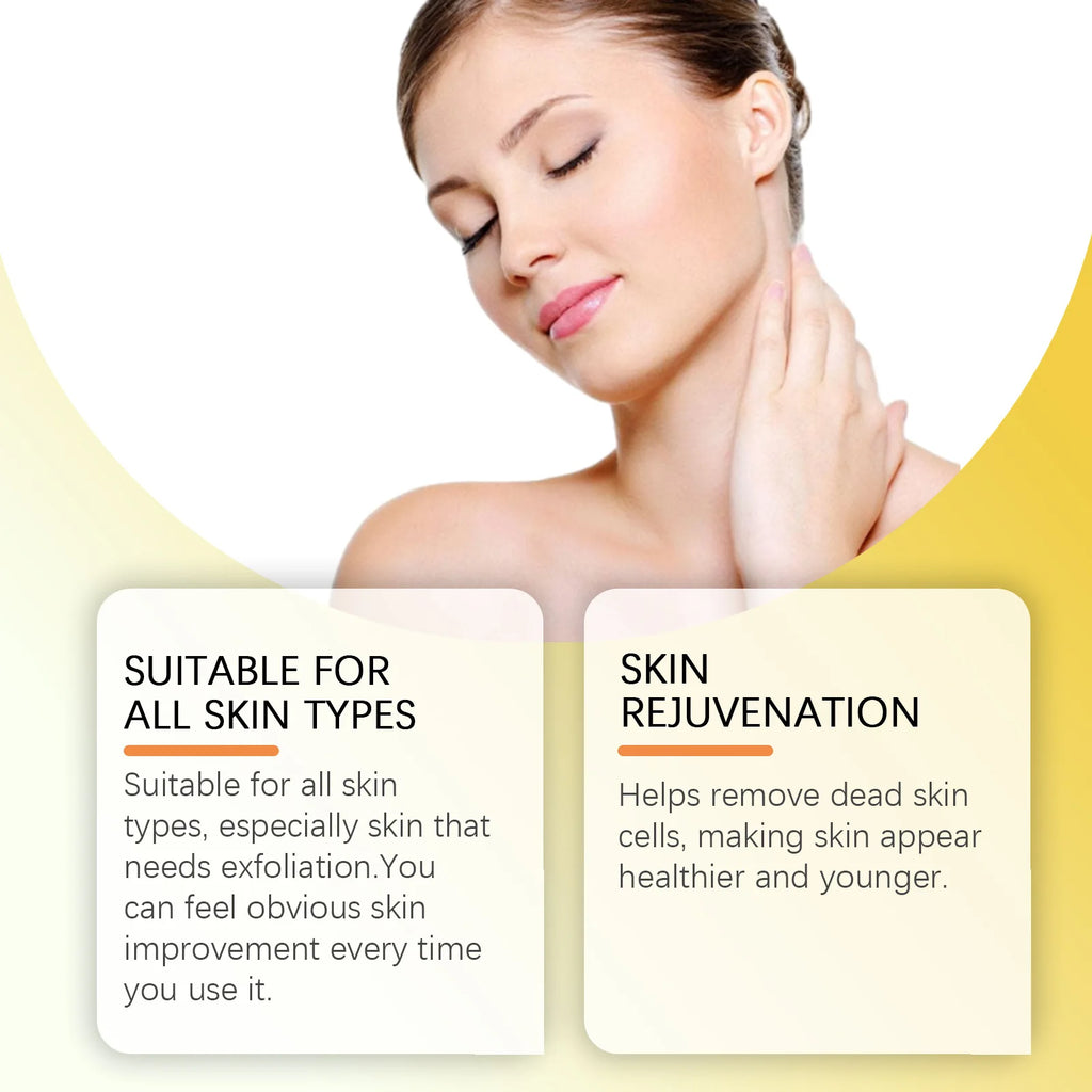 Body Scrub Cream for Bath Shower Deep Cleaning Whitening Exfoliation Chicken Skin Removal Melanin Repair Brighten Peeling Lotion