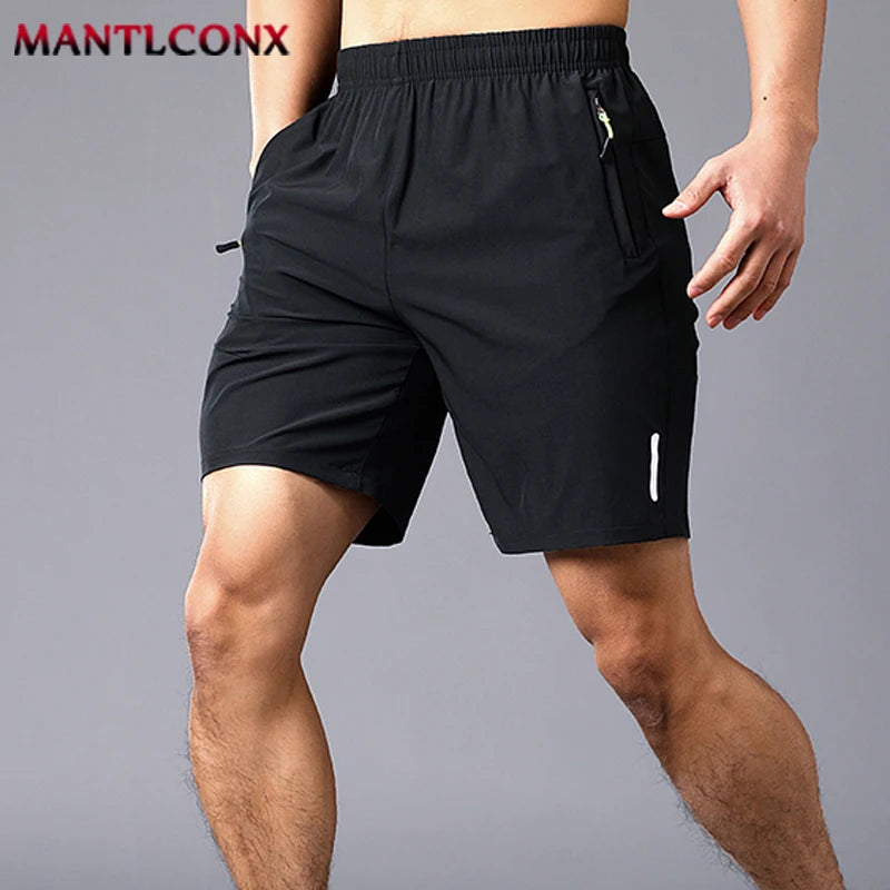 Men'S Shorts Summer Casual Board Shorts Breathable Beach Shorts Elastic Waist Jogging Running Sports Short Pants Zipper Pockets
