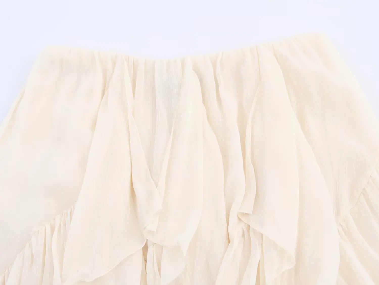 Irregular Ruffles Cake Skirt Pleated Cake Womens Skirt High Waist Faldas Mujer Japan Style Eleganr Skirts Spring Summer 2025