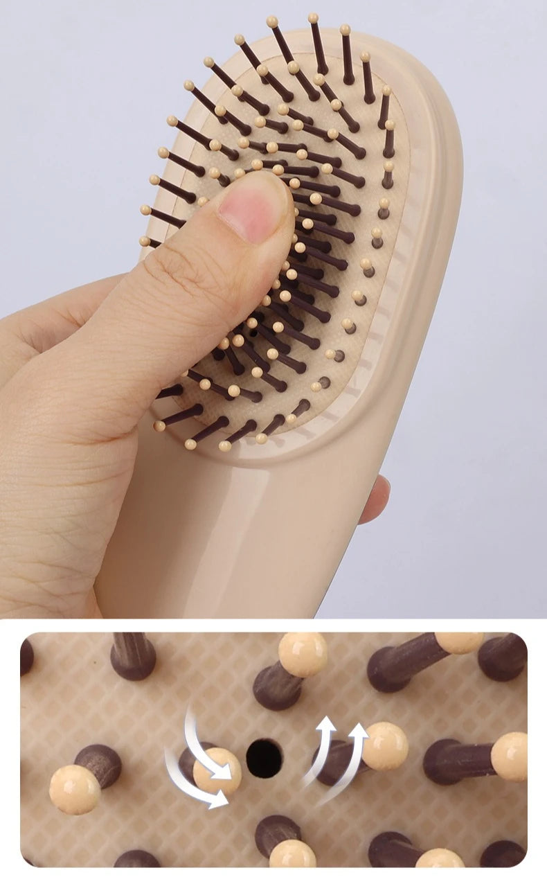 Air Cushion Scalp Massage Brush Portable Detangling Hairdressing Massage Comb For Women Home Use Travel Size Soft Bristles Brush