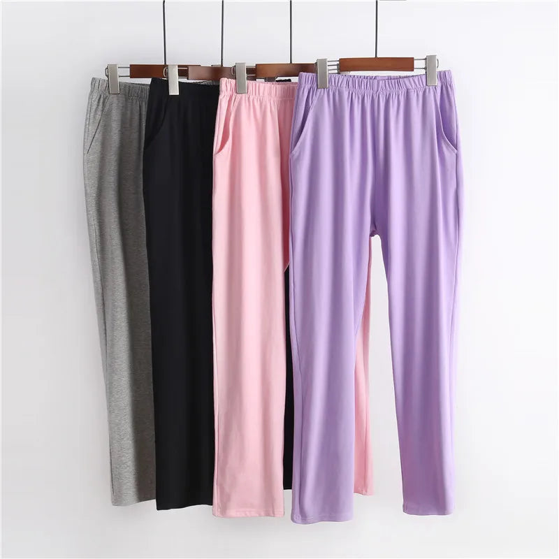Fdfklak Women's Cotton Sleep Bottoms - Casual Pajama Pants M-3XL