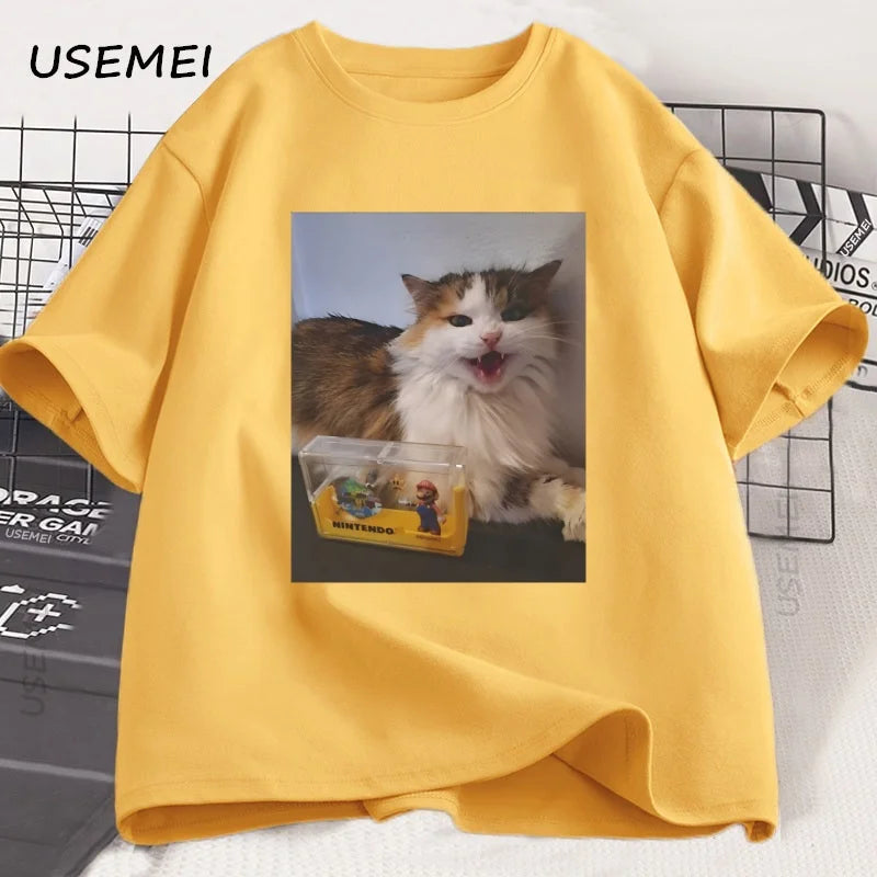 Forsaken Skin 007N7 Love Cat T Shirt Men Women'S Game Cosplay Tshirt Funny Graphic Tees Cotton Short Sleeve Round Neck T-Shirt