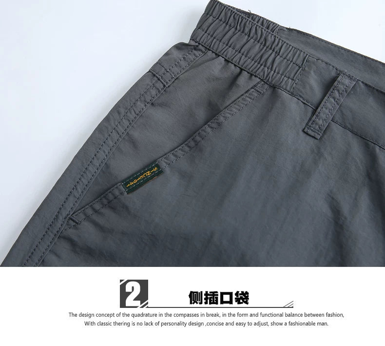 Quick-drying pants men's autumn and winter outdoor hiking pants fleece-lined multi-pocket overalls pants men's pants loose-fit plus size assault pants