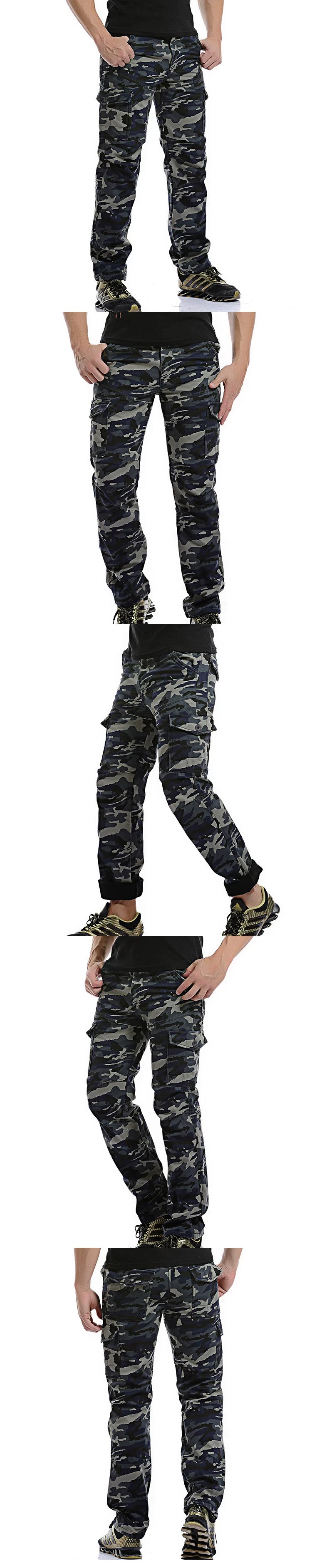 2017 Foreign Trade men's velvet padded fat camouflage overalls outdoor trousers k1005