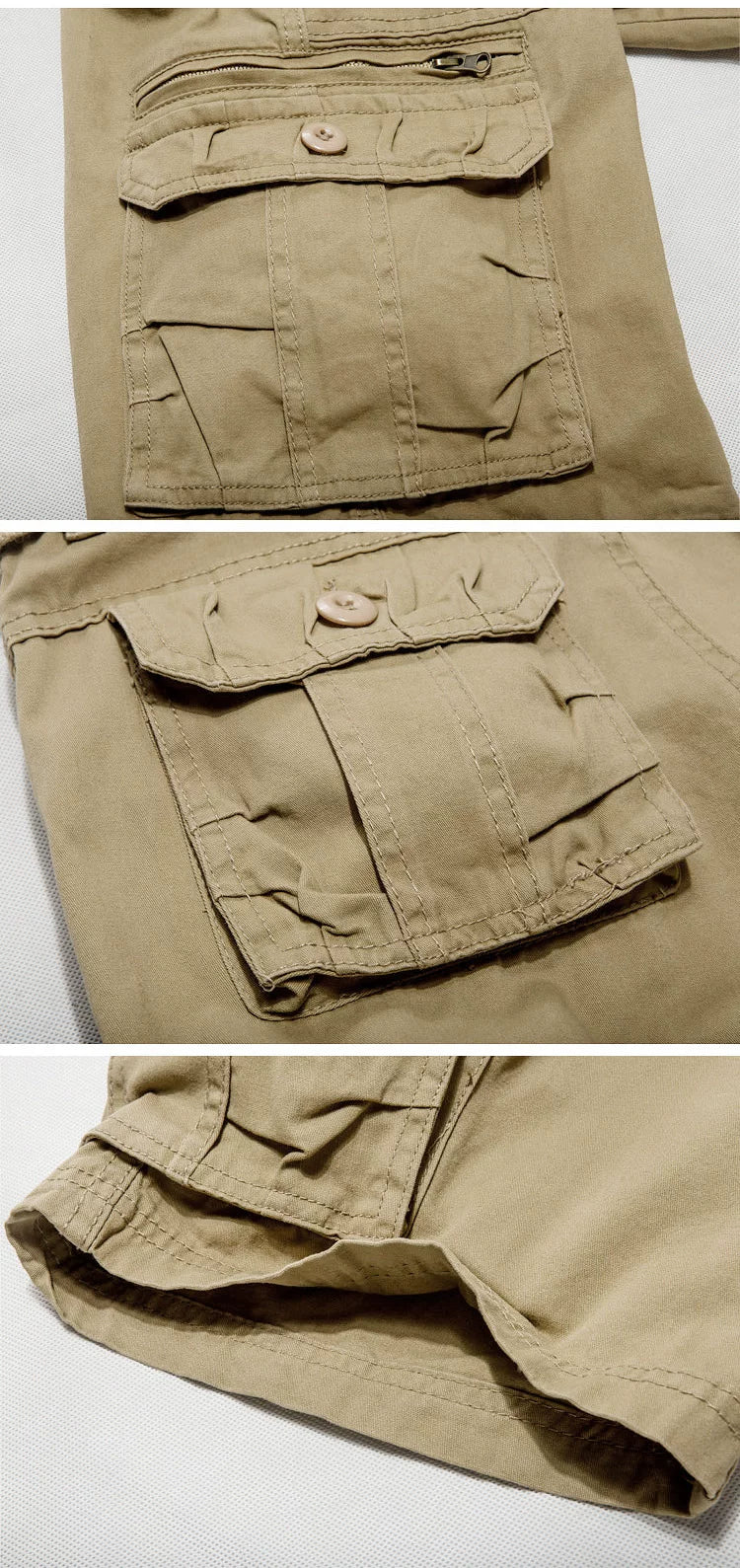 Summer Plus Size Half-length Pants Workwear Shorts Men's Multi-pocket Pants K038
