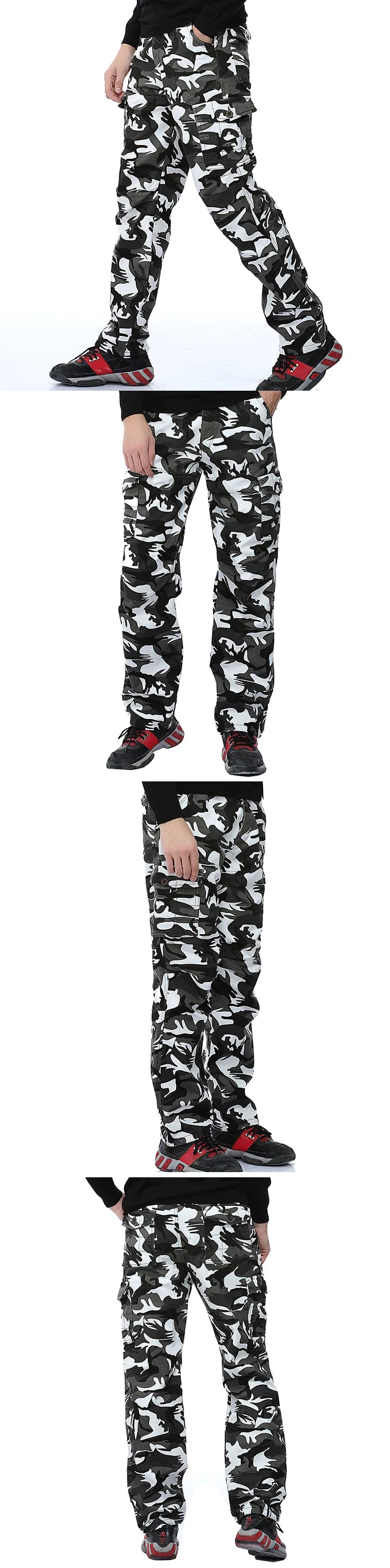 2017 Foreign Trade men's velvet padded fat camouflage overalls outdoor trousers k1005