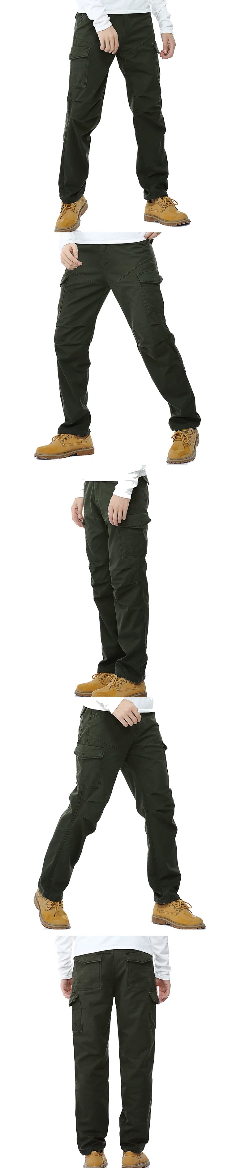 2017 Foreign Trade men's velvet padded fat camouflage overalls outdoor trousers k1005