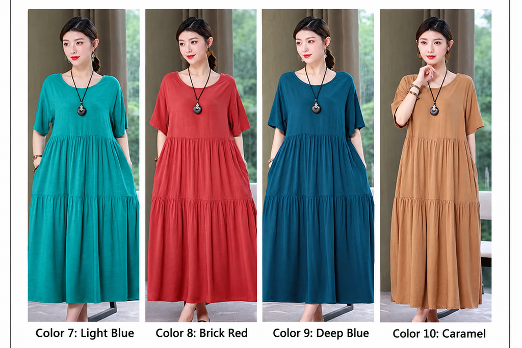 English color display, colors 7–10