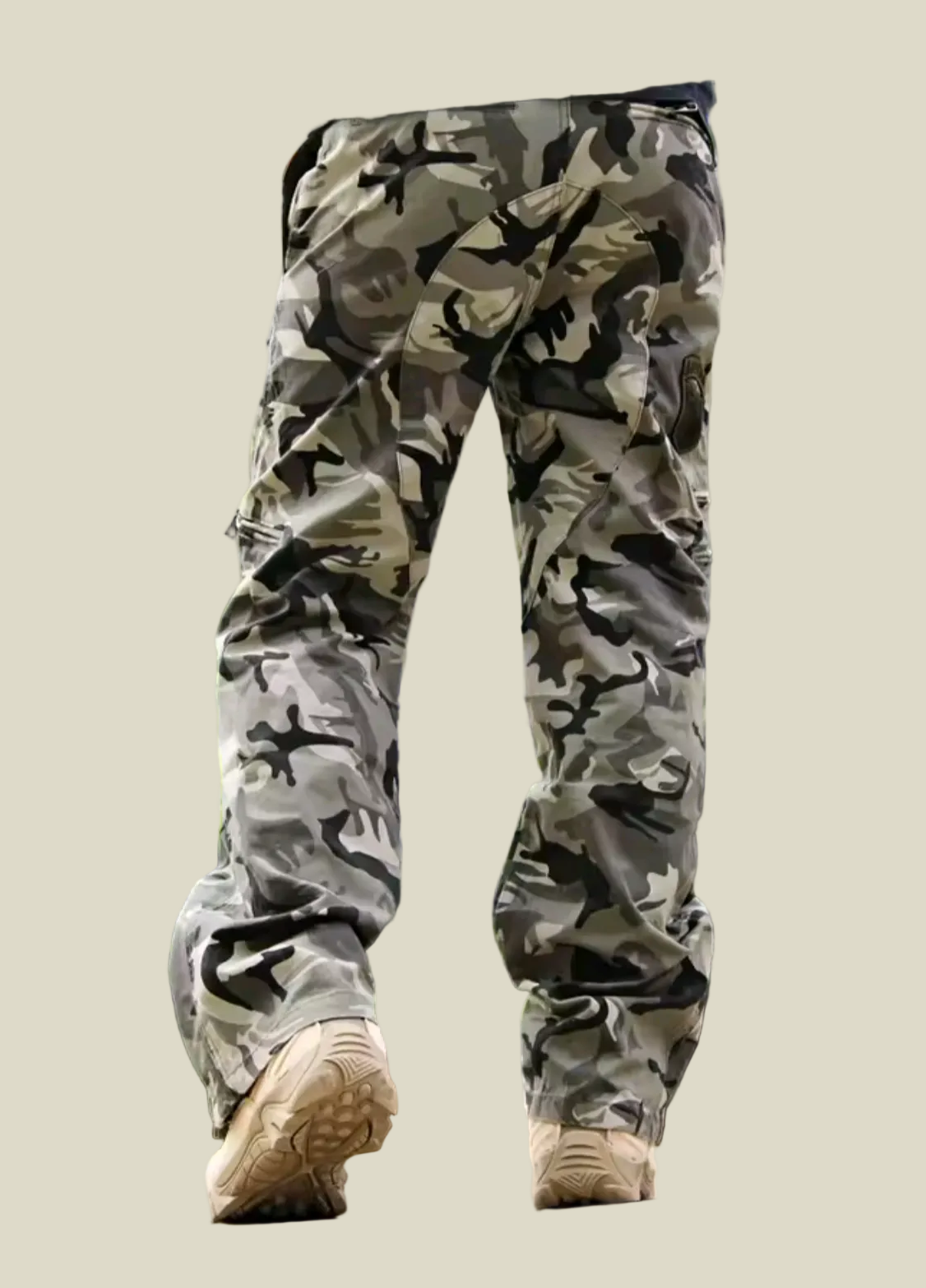 Men's Tactical Cargo Pants - Cotton Multi-Pocket Regular Fit